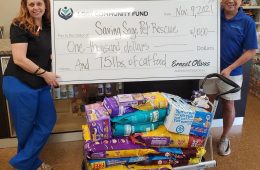 Our donation to Saving Sage Pet Rescue